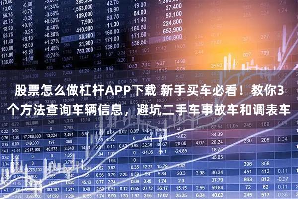 股票怎么做杠杆APP下载 新手买车必看！教你3个方法查询车辆信息，避坑二手车事故车和调表车