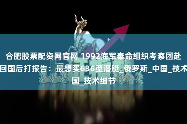 合肥股票配资网官网 1992海军奉命组织考察团赴俄，回国后打报告：最想买636型潜艇_俄罗斯_中国_技术细节