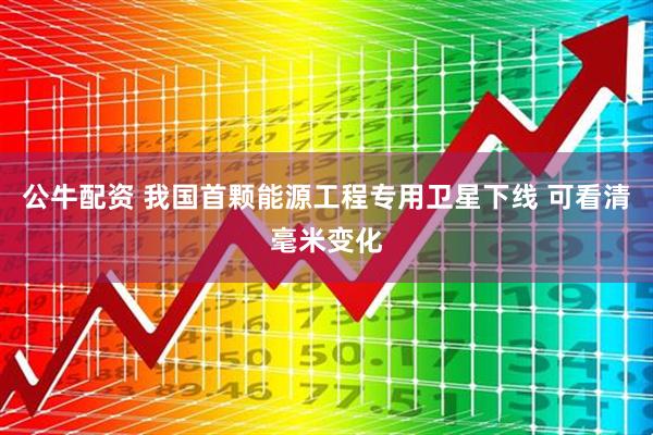 公牛配资 我国首颗能源工程专用卫星下线 可看清毫米变化