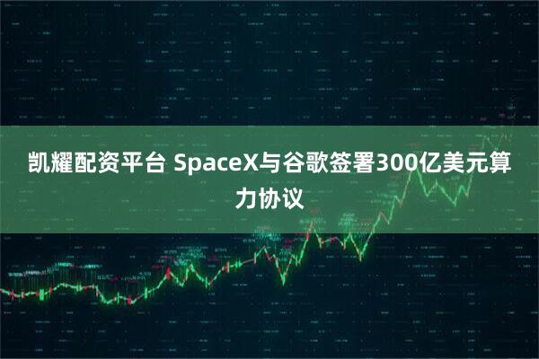 凯耀配资平台 SpaceX与谷歌签署300亿美元算力协议